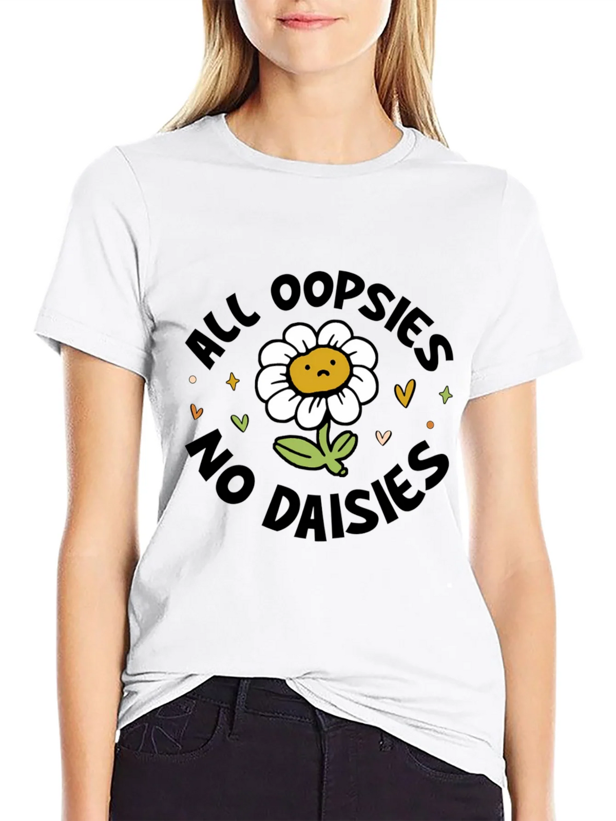 All Oopsies No Daisies T-Shirt - Black Graphic Tee product image 8