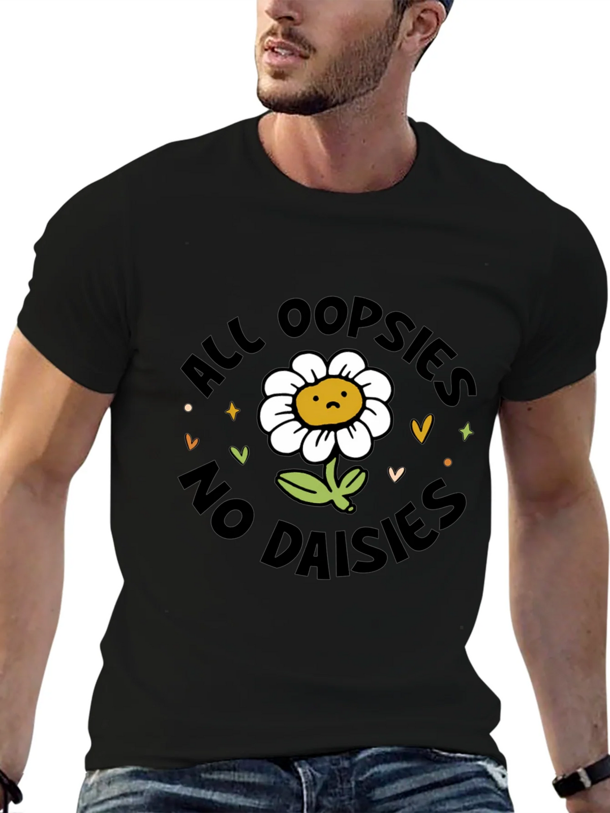 All Oopsies No Daisies T-Shirt - Black Graphic Tee product image 6