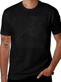 Abstract Triangle Graphic Tee - Mens Black T-Shirt product image 1