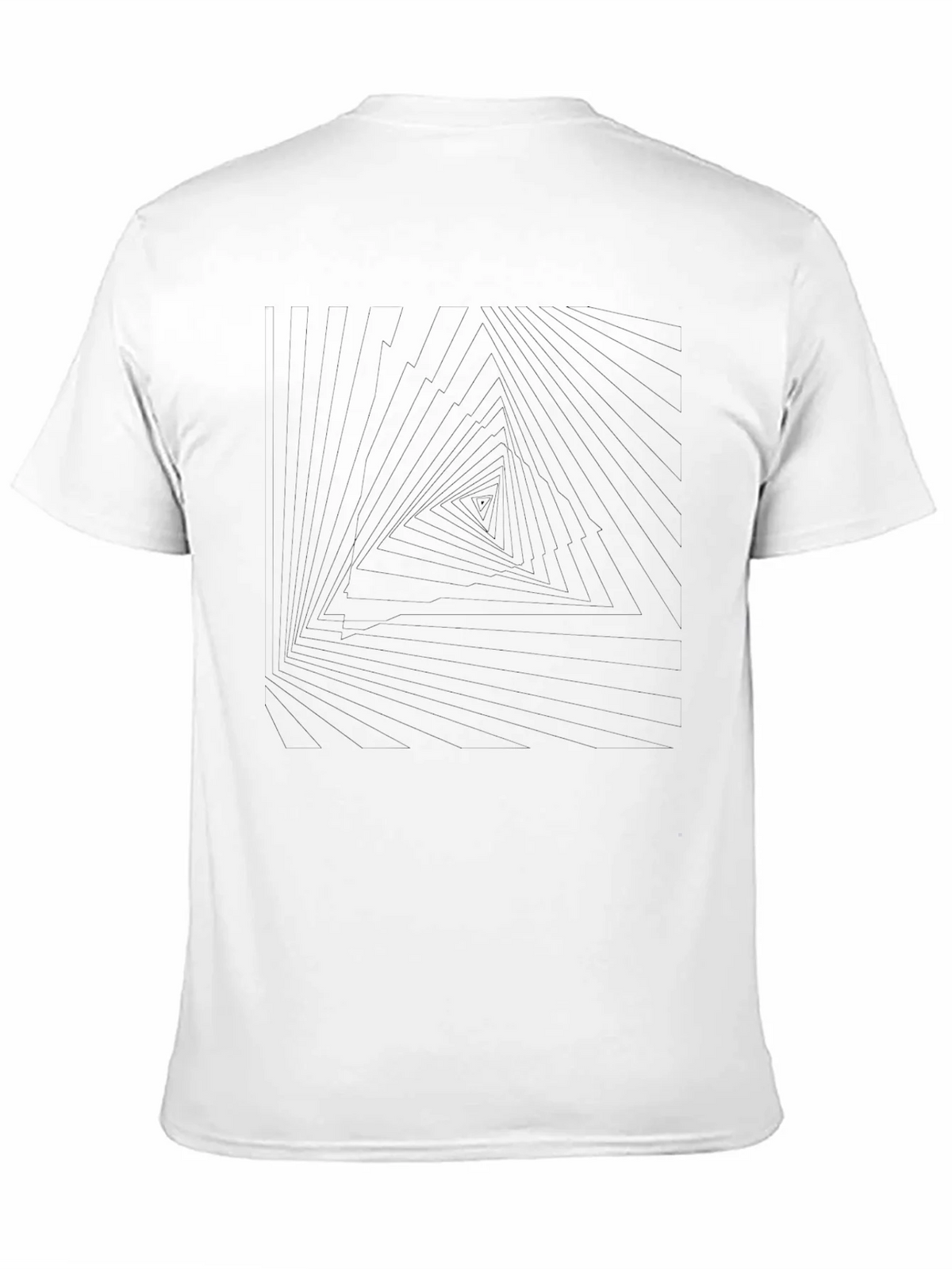 Abstract Triangle Graphic Tee - Mens Black T-Shirt product image 10