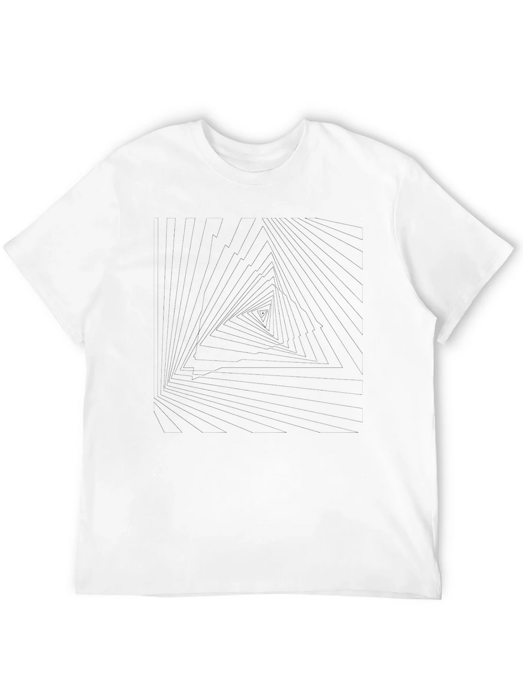 Abstract Triangle Graphic Tee - Mens Black T-Shirt product image 11