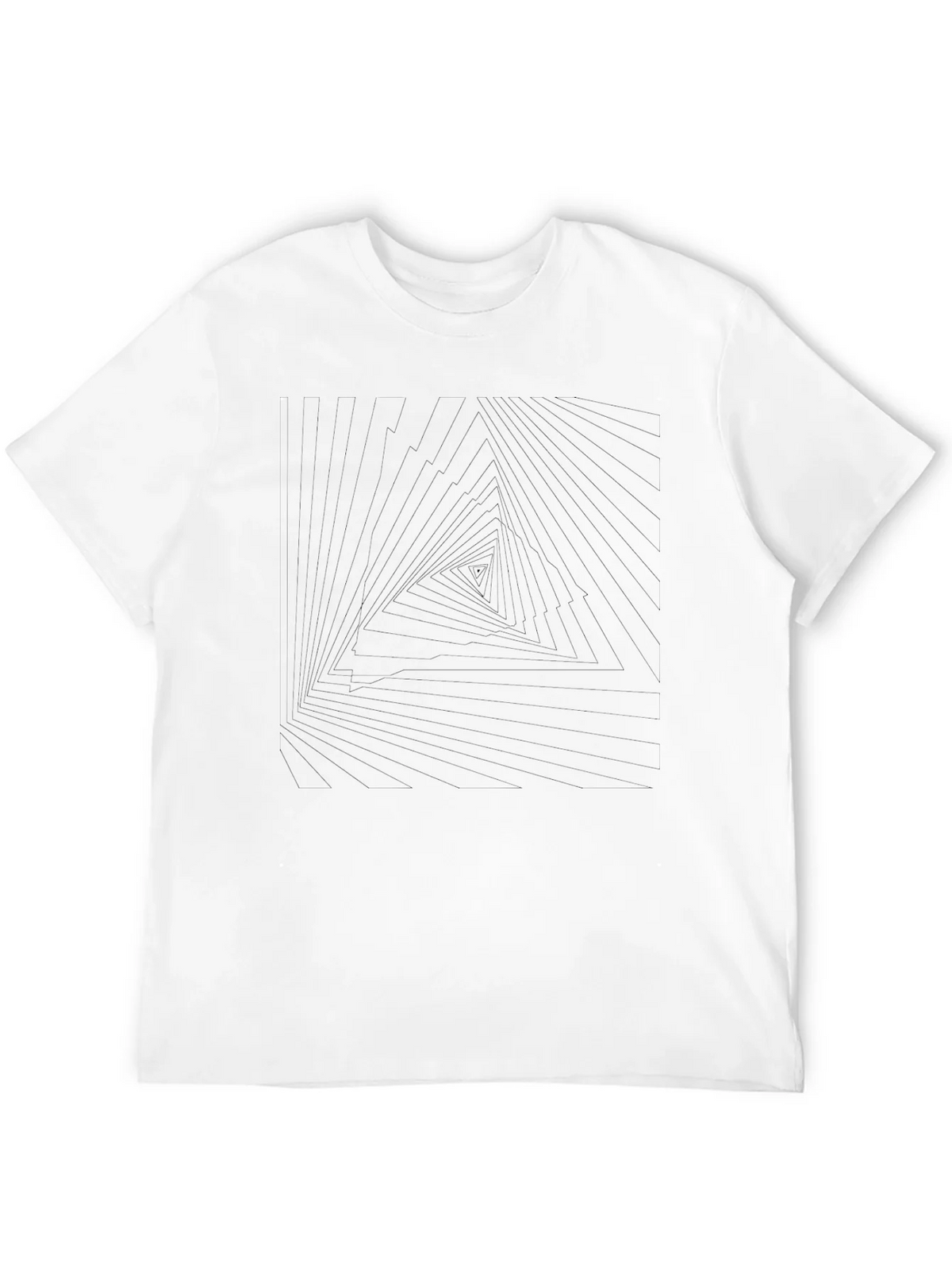 Abstract Triangle Graphic Tee - Mens Black T-Shirt product image 11