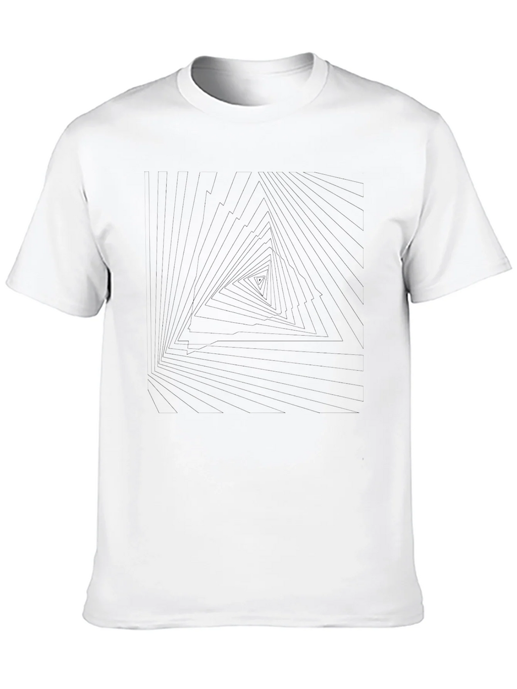 Abstract Triangle Graphic Tee - Mens Black T-Shirt product image 9
