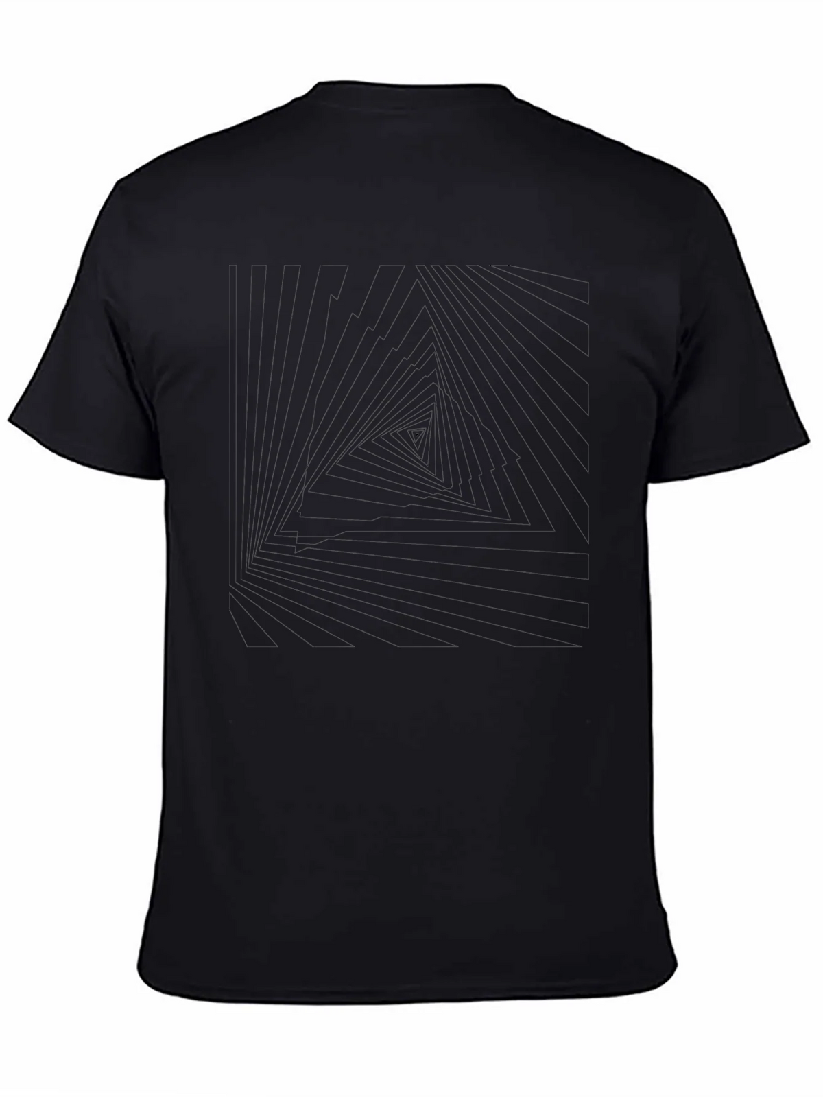 Abstract Triangle Graphic Tee - Mens Black T-Shirt product image 4