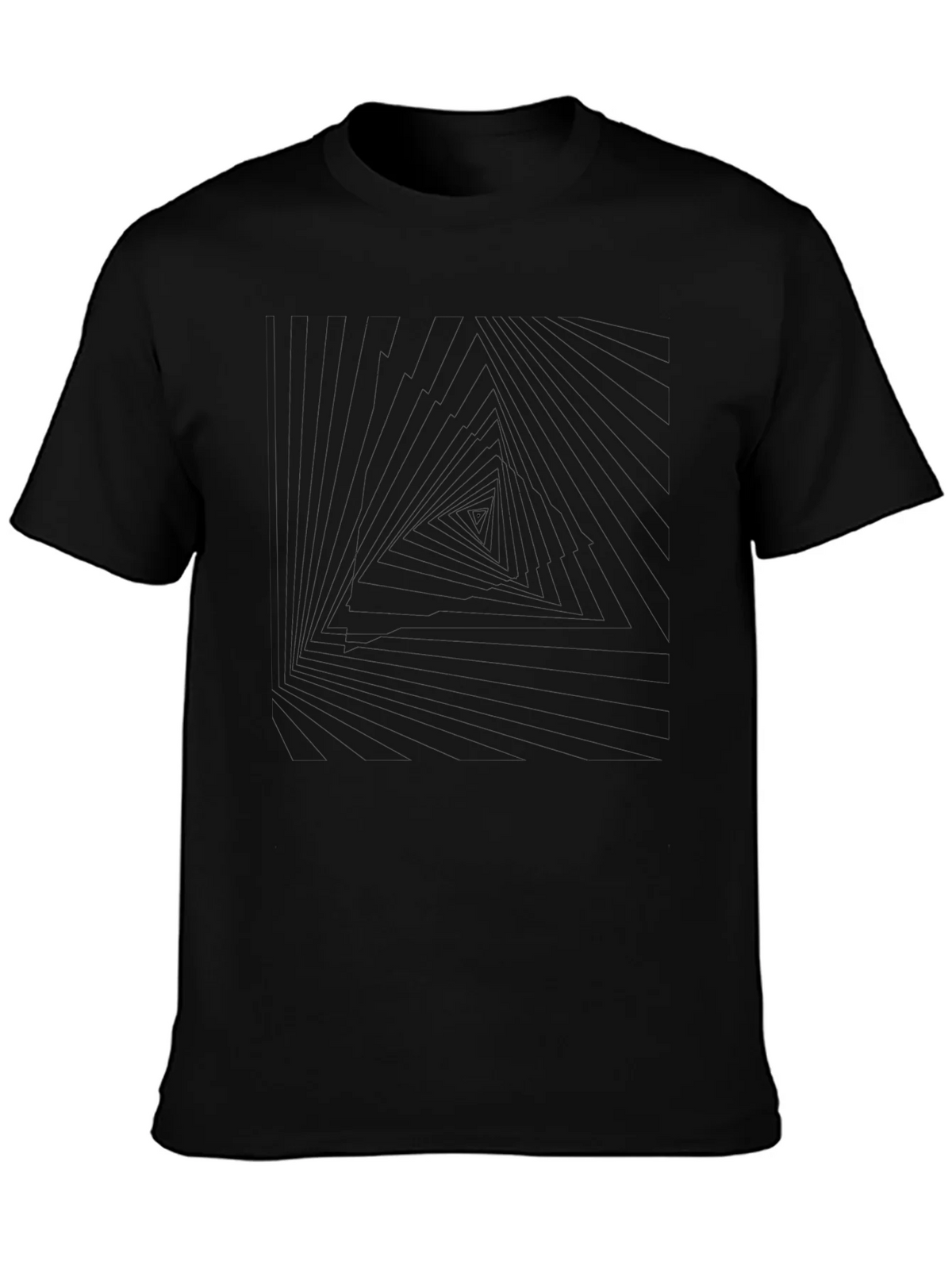 Abstract Triangle Graphic Tee - Mens Black T-Shirt product image 3