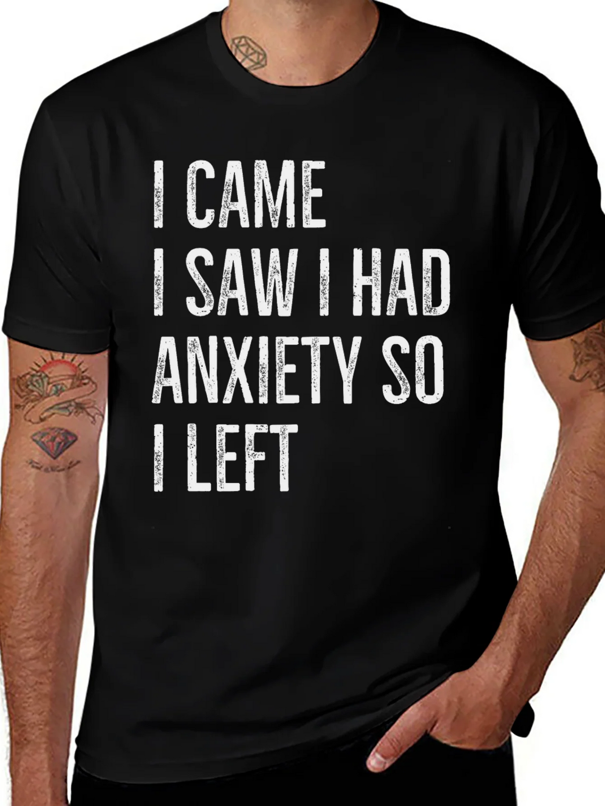 Anxiety Graphic Tee - Funny Slogan T-Shirt product image 1