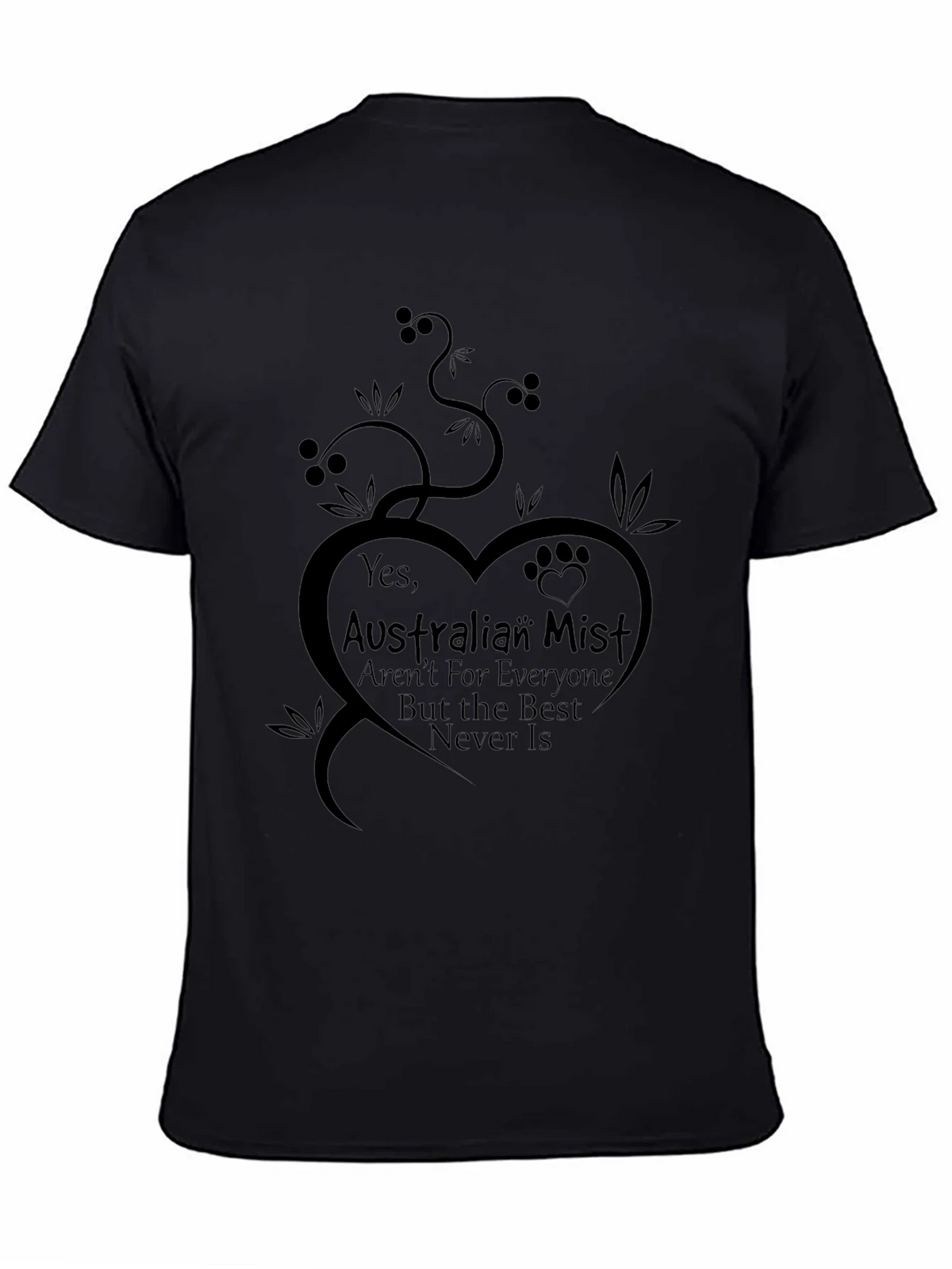 Australian Mist Cat Breed T-Shirt Heart Design product image 4