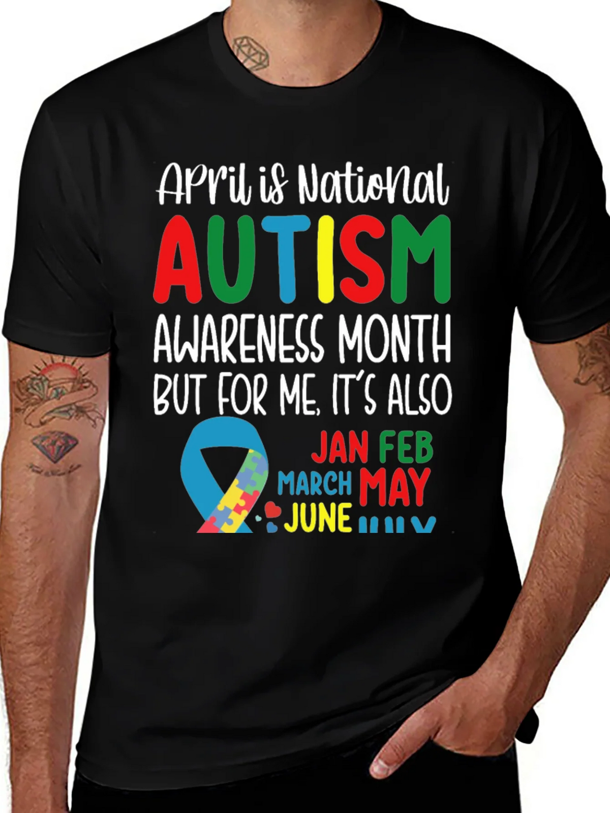 Autism Awareness Month Graphic T-Shirt product image 1