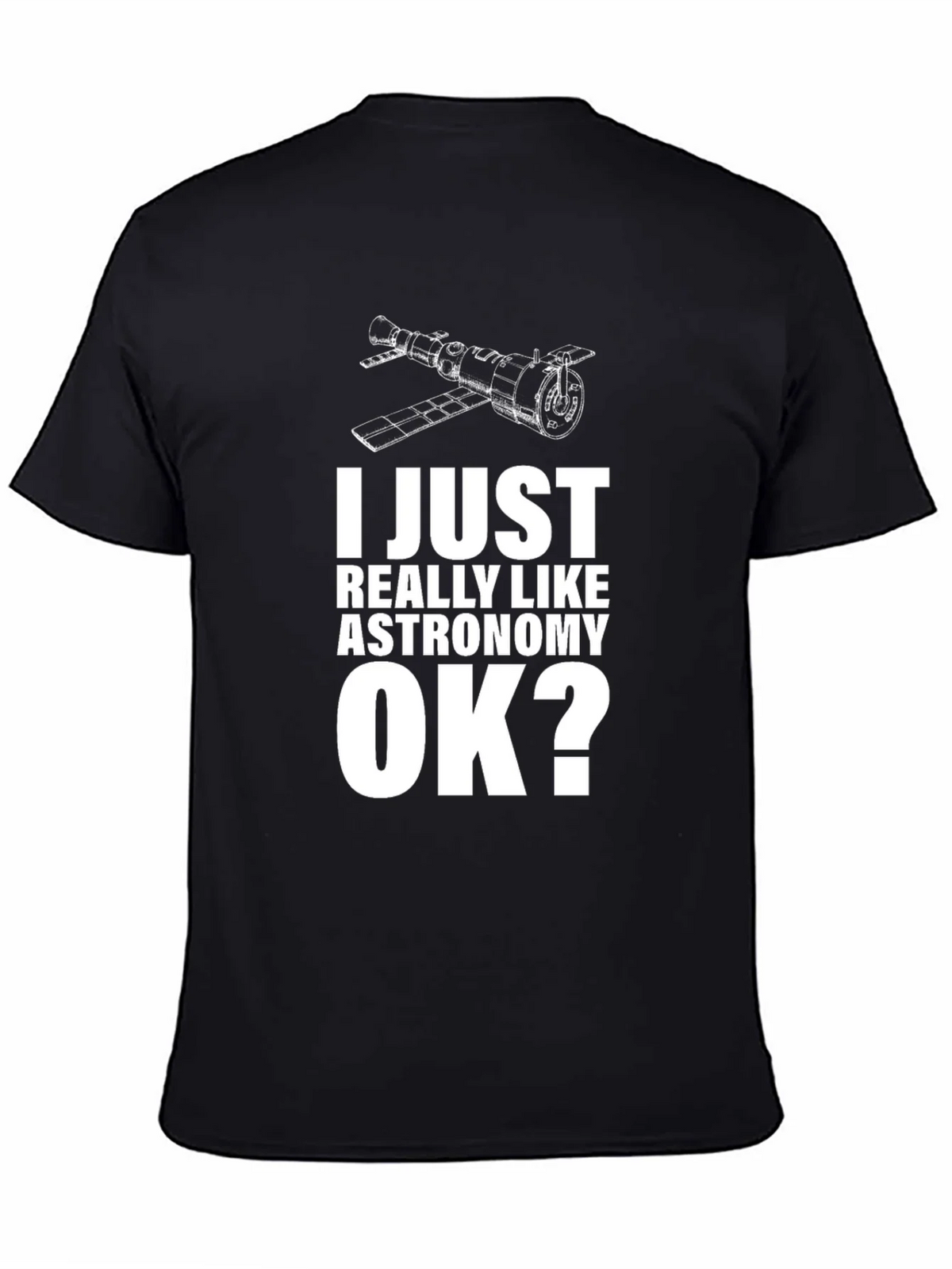 Astronomy Lovers Black Cotton T-Shirt product image 4
