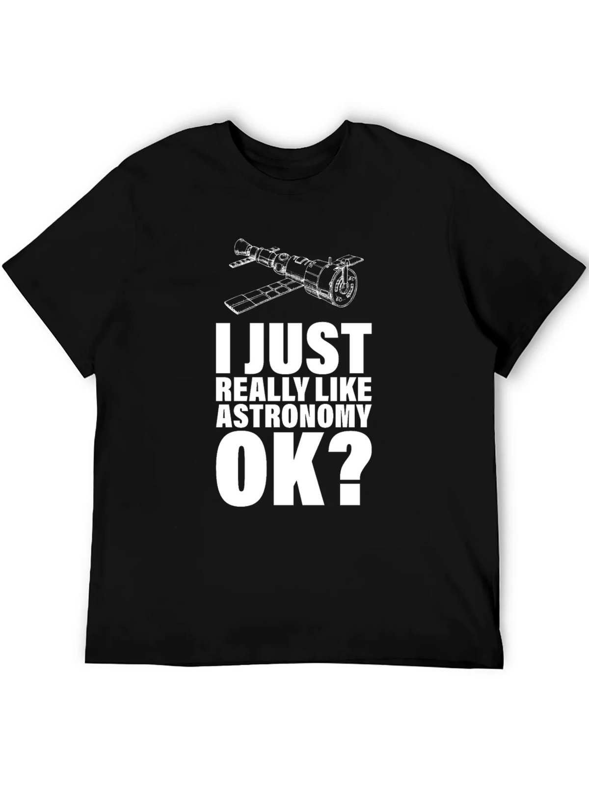 Astronomy Lovers Black Cotton T-Shirt product image 5