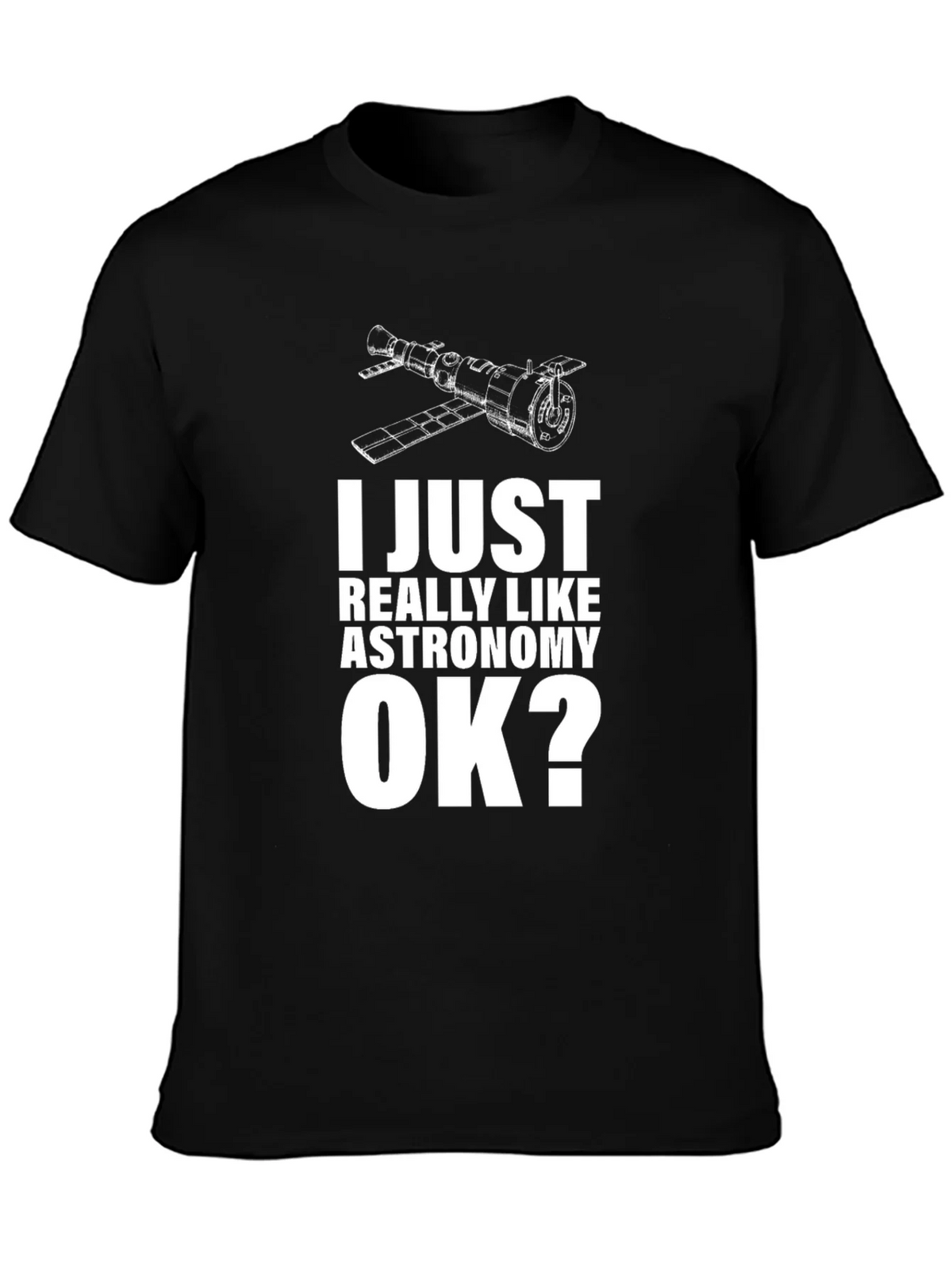 Astronomy Lovers Black Cotton T-Shirt product image 3
