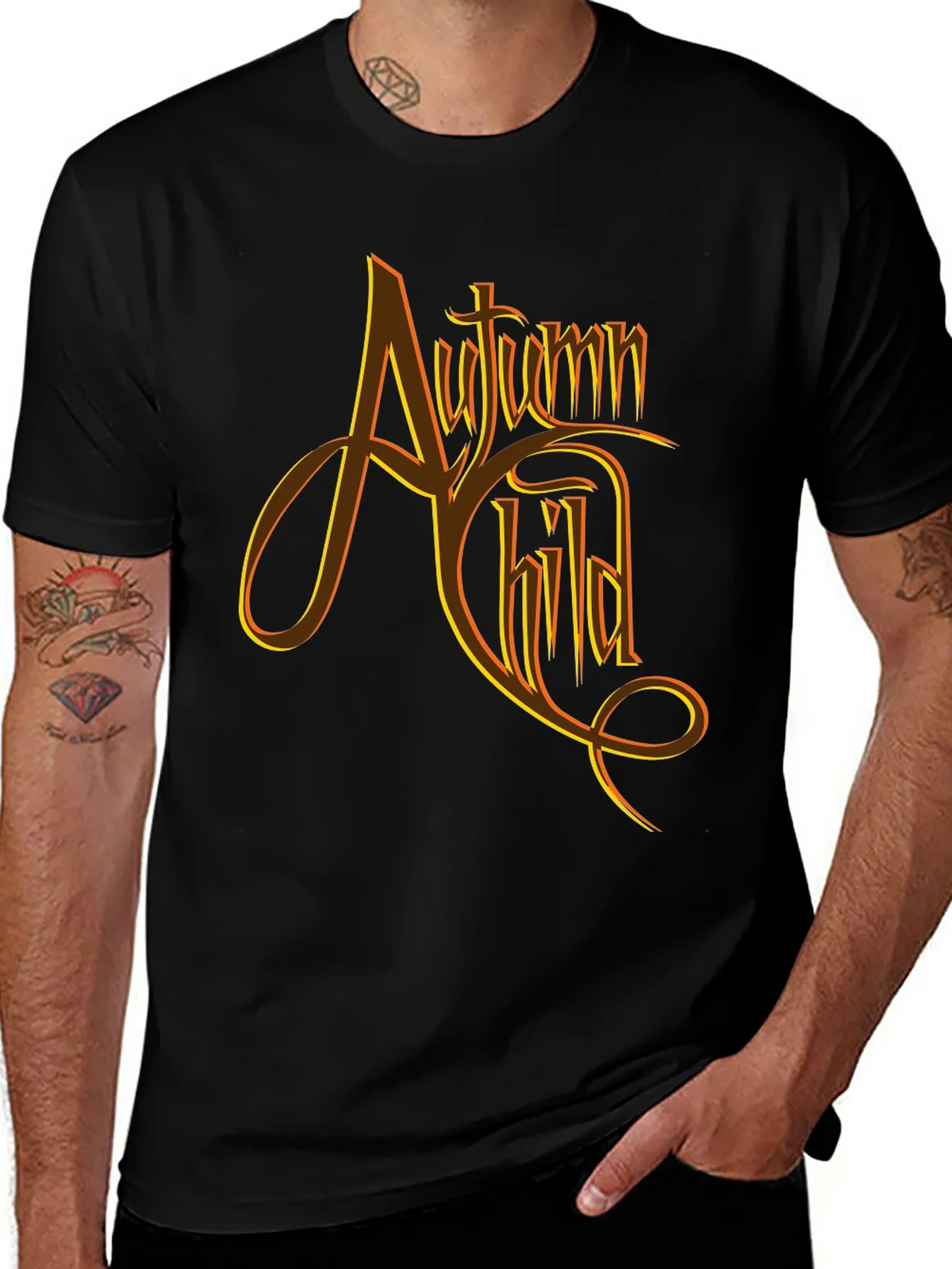 Autumn Child Graphic Tee - Black product image 1