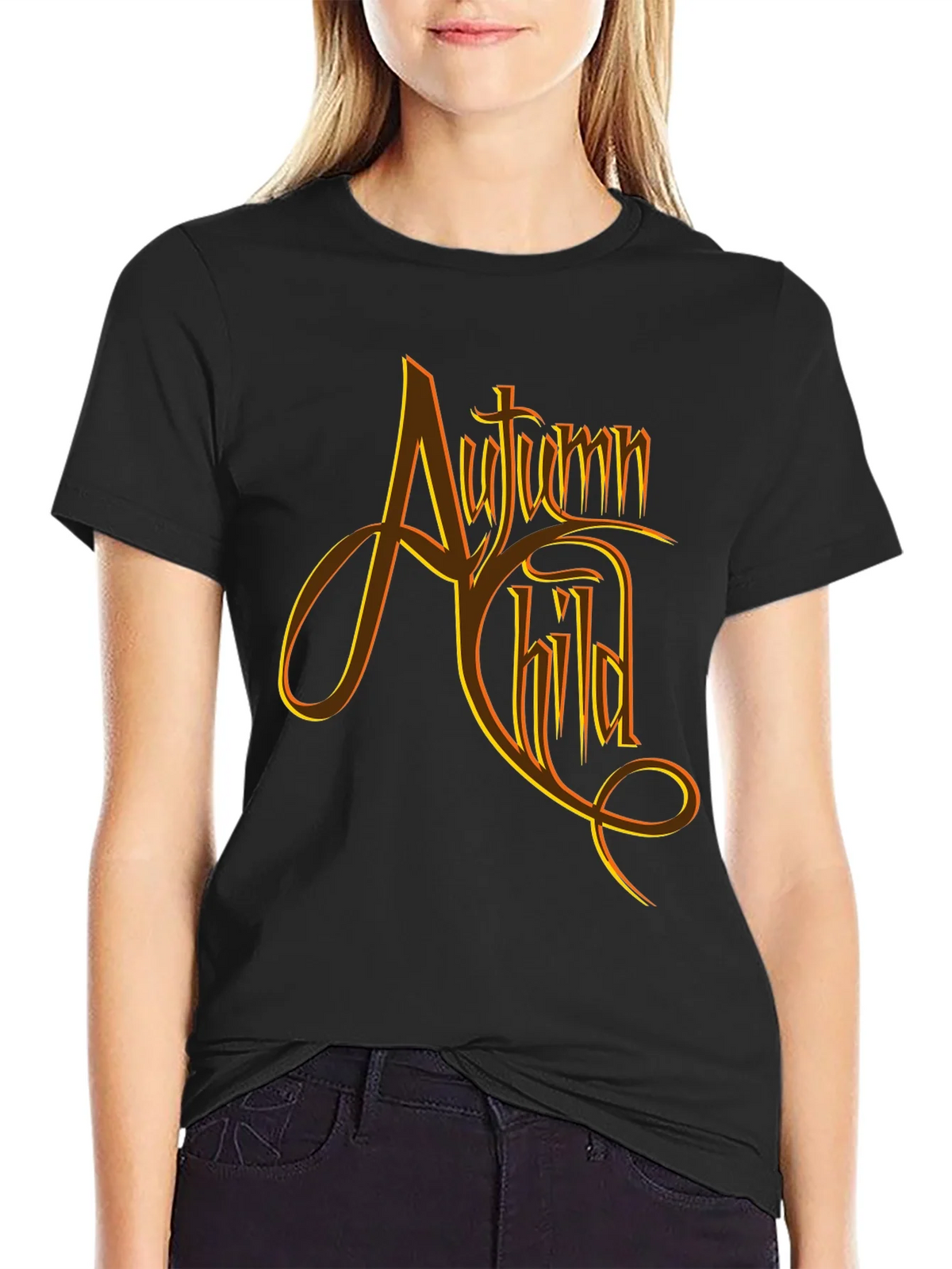 Autumn Child Graphic Tee - Black product image 2