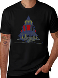 Abstract Christmas Tree Graphic Tee - Black product image 1