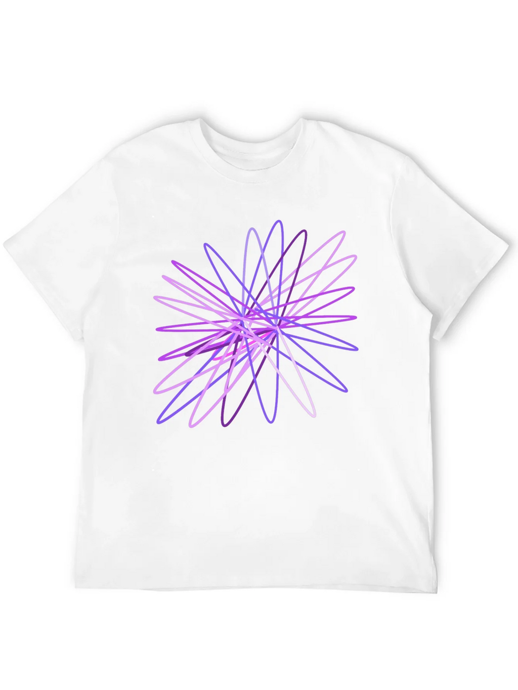 Abstract Geometric Black T-Shirt product image 11