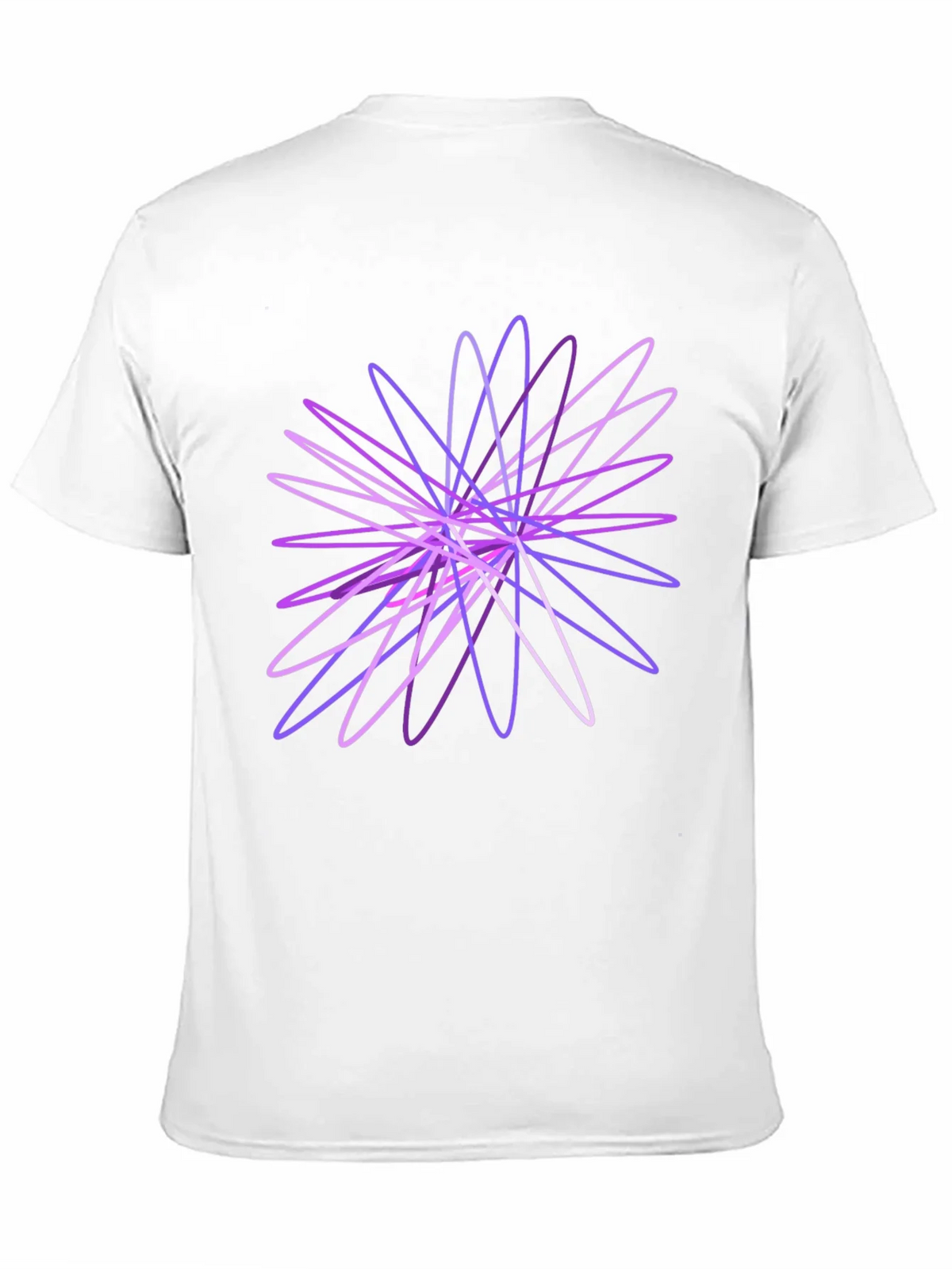 Abstract Geometric Black T-Shirt product image 10