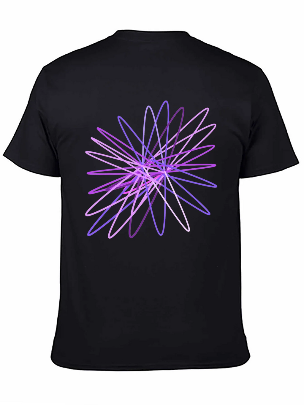Abstract Geometric Black T-Shirt product image 4