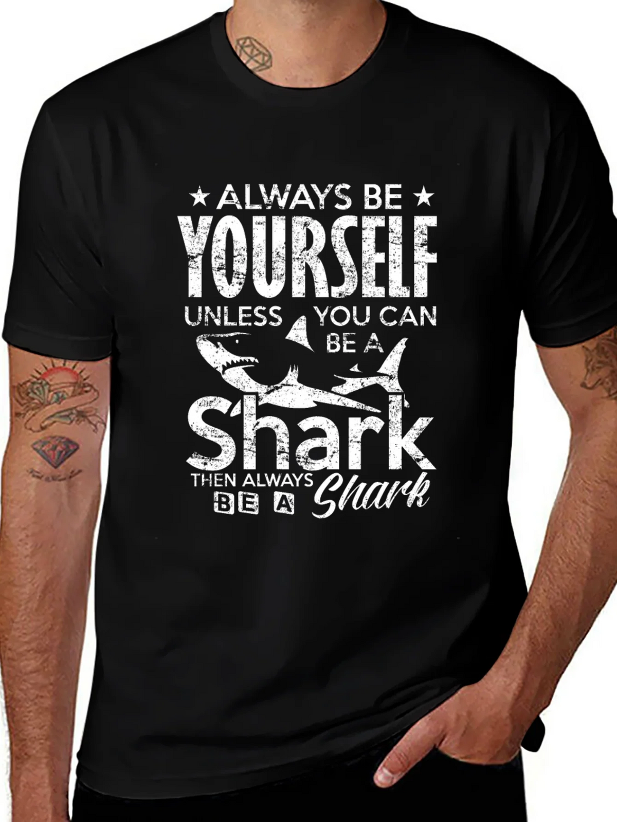Always Be Yourself Shark T-Shirt - Funny Graphic Tee product image 1
