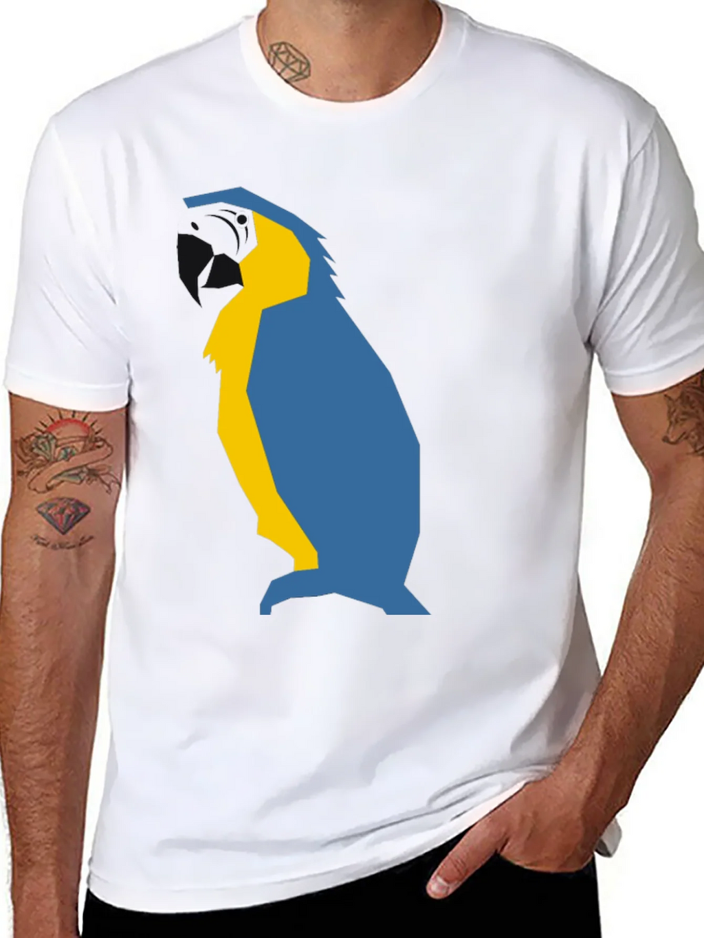 Abstract Penguin Graphic Tee - Black product image 7