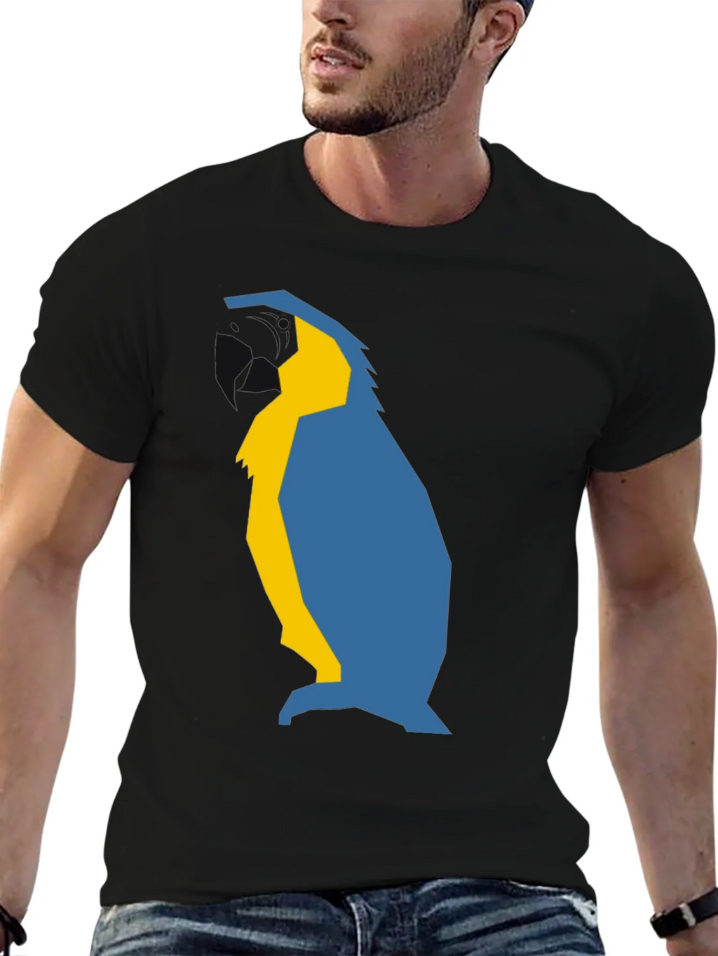 Abstract Penguin Graphic Tee - Black product image 6