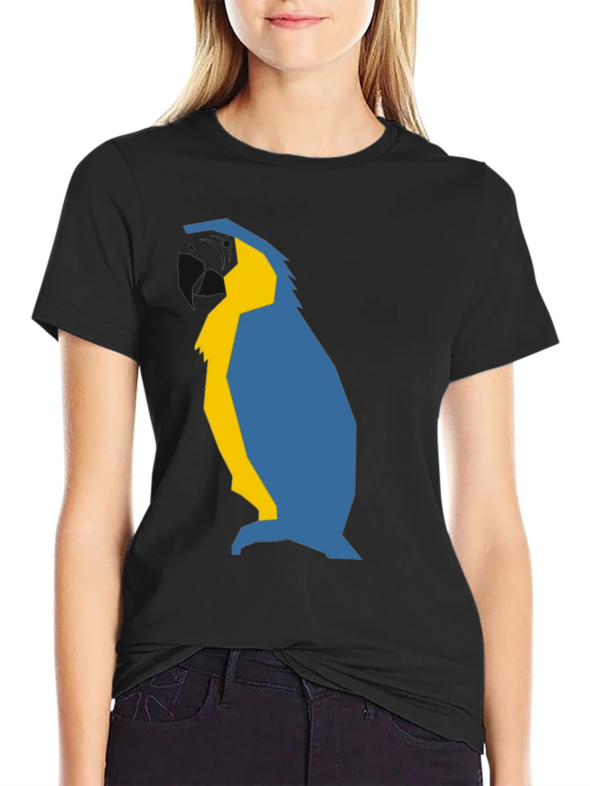 Abstract Penguin Graphic Tee - Black product image 2