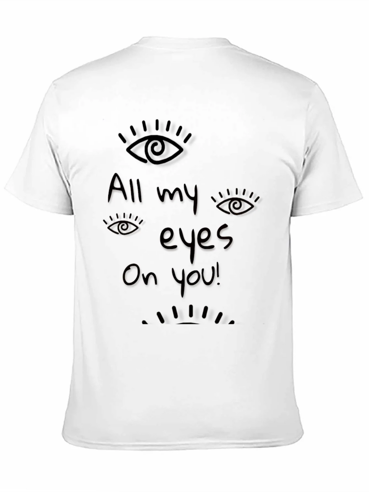 All Eyes On You Graphic Black T-Shirt product image 10