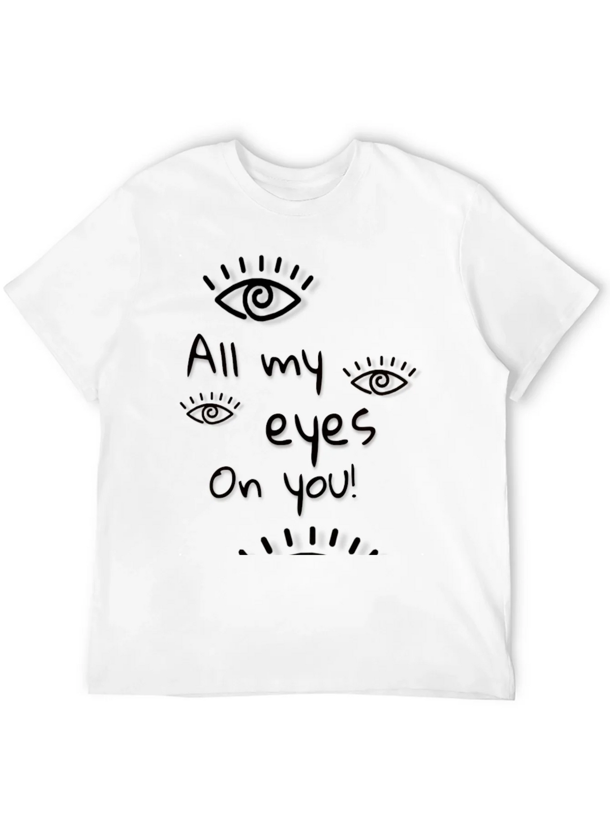 All Eyes On You Graphic Black T-Shirt product image 11