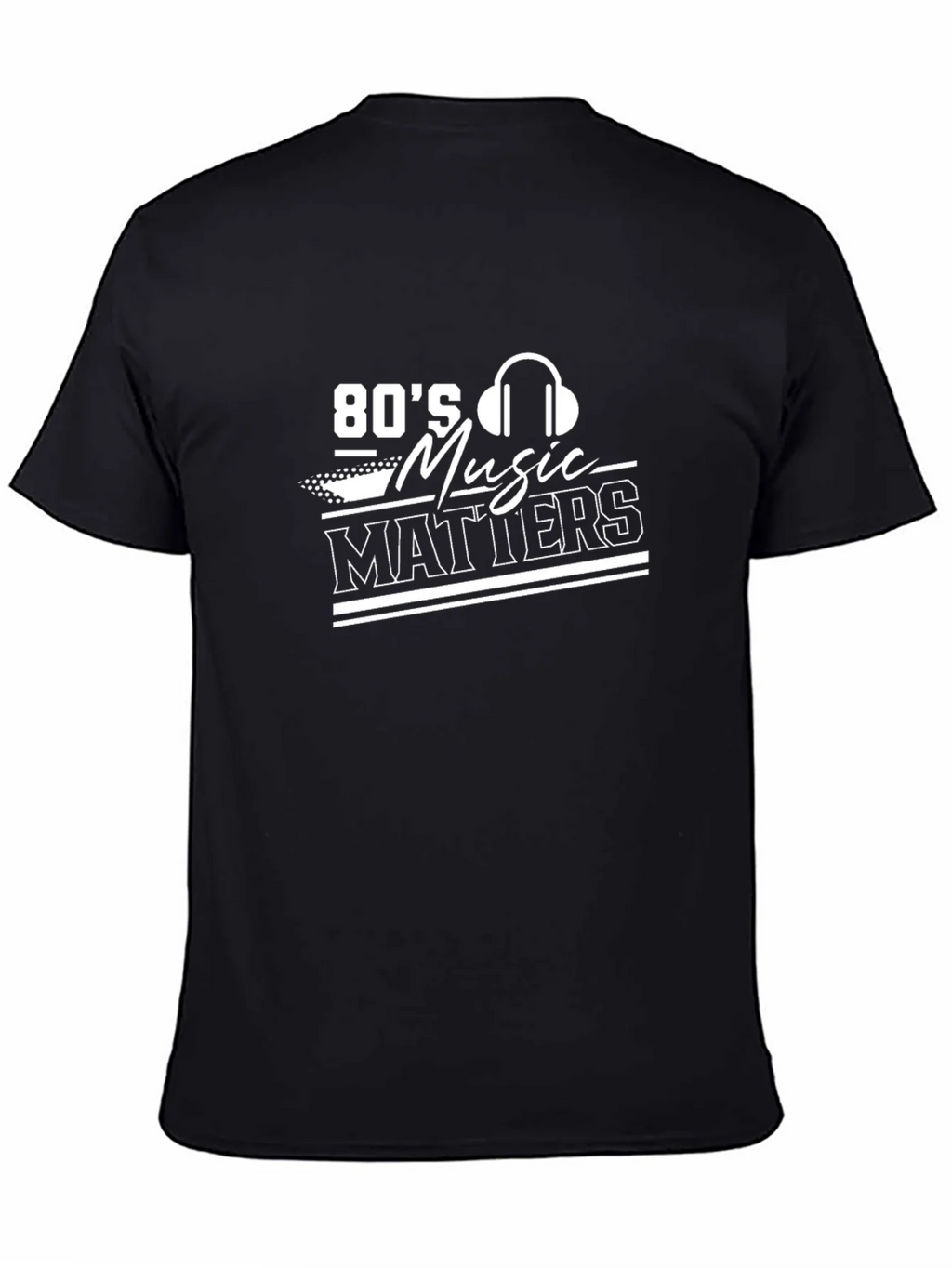 80s Music Matters Graphic Tee - Black product image 4