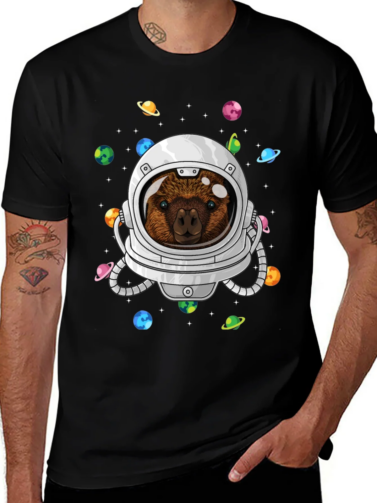 Astronaut Quokka Space T-Shirt product image 1