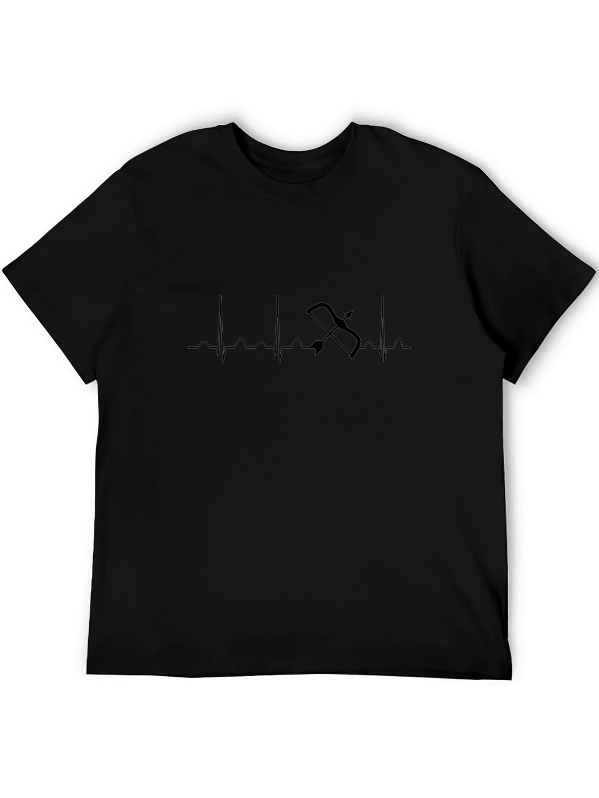 Archery Heartbeat T-Shirt - Black Unique Design product image 5