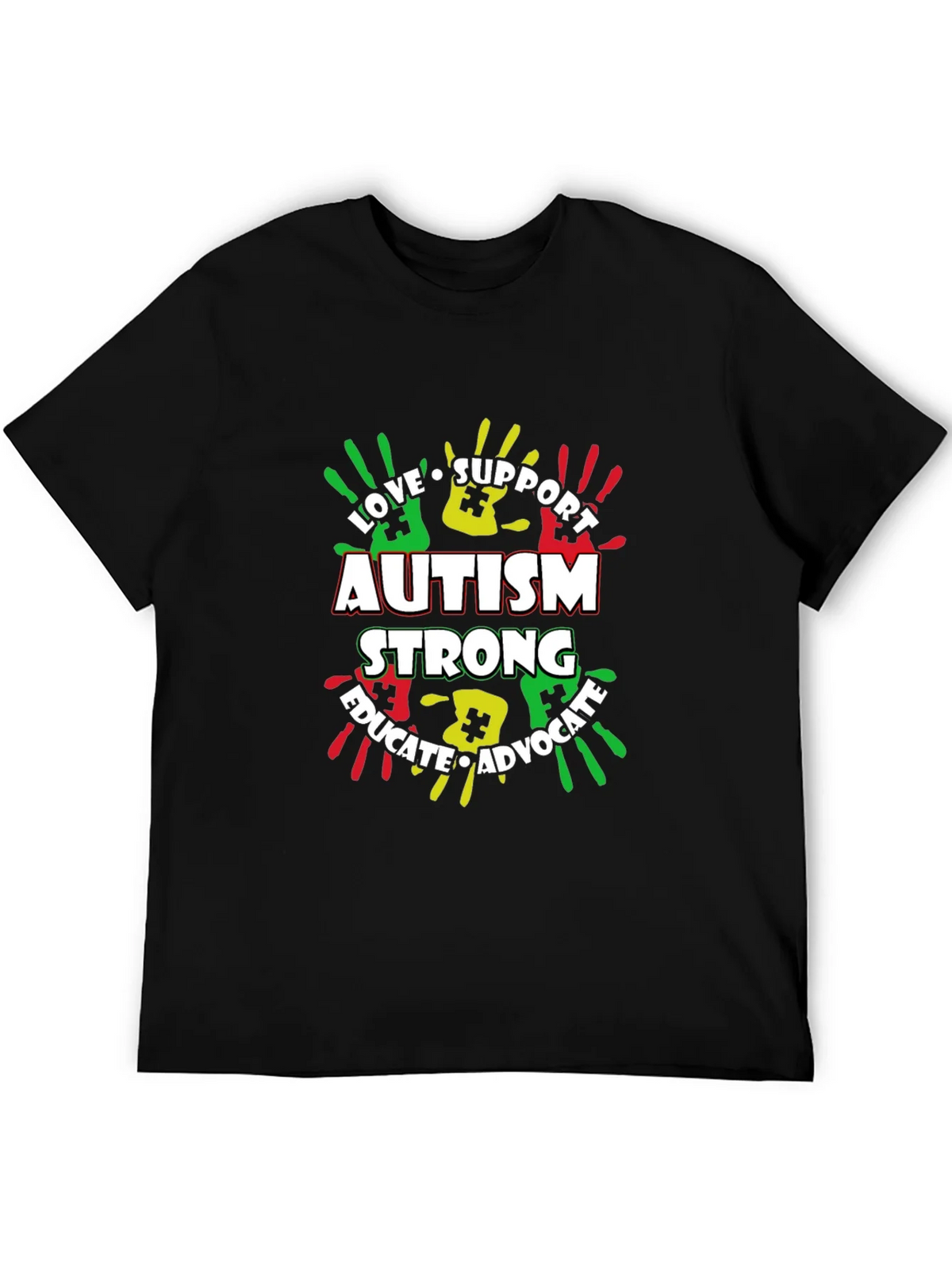 Autism Awareness T-Shirt - Love Support Educate Advocate product image 5