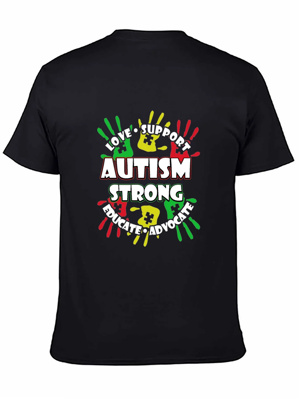 Autism Awareness T-Shirt - Love Support Educate Advocate product image 4
