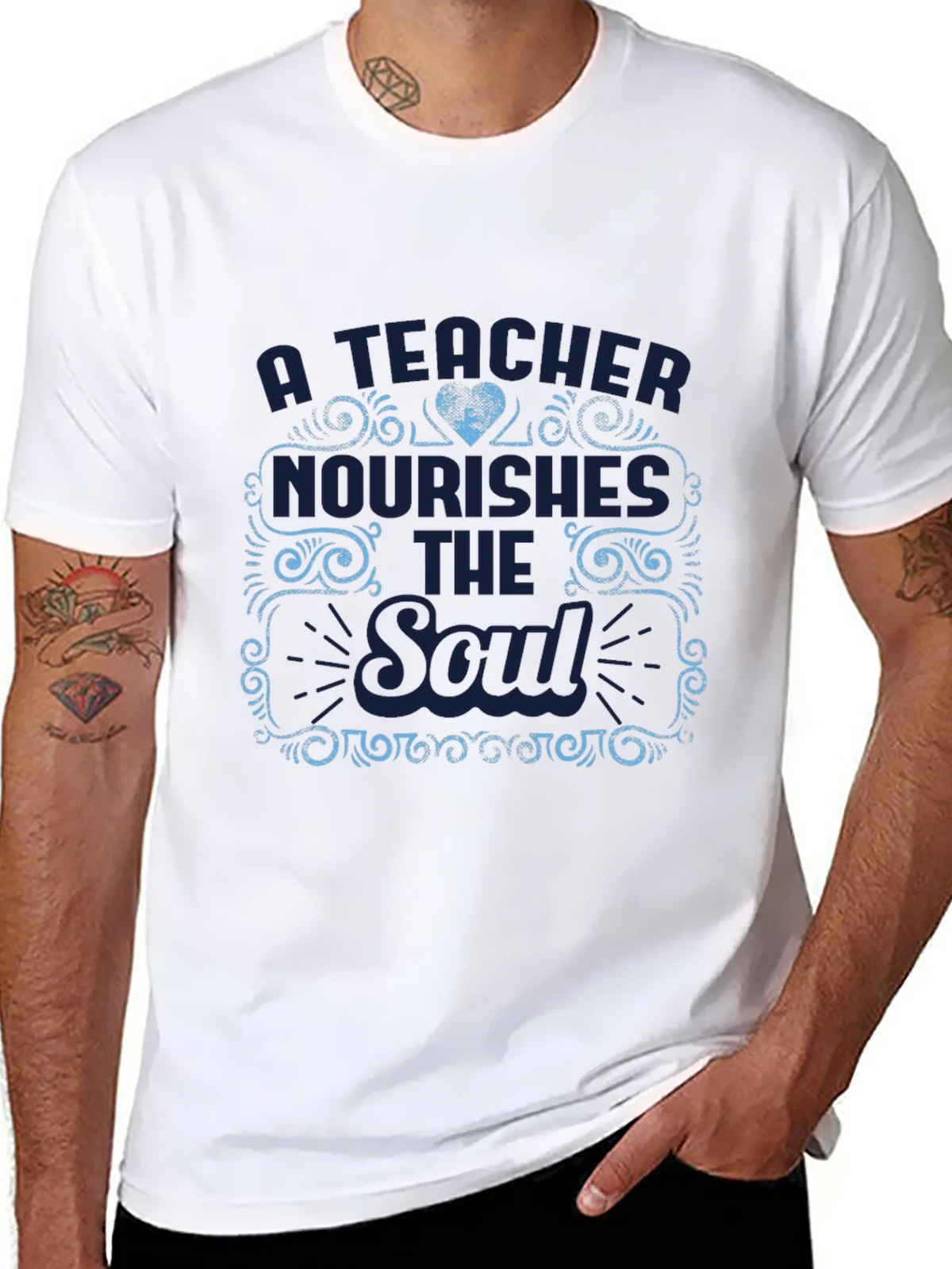A Teacher Nourishes the Soul T-Shirt product image 7