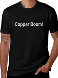 Copper Boom! Graphic T-Shirt - Trendy Crew Neck Tee product image 1