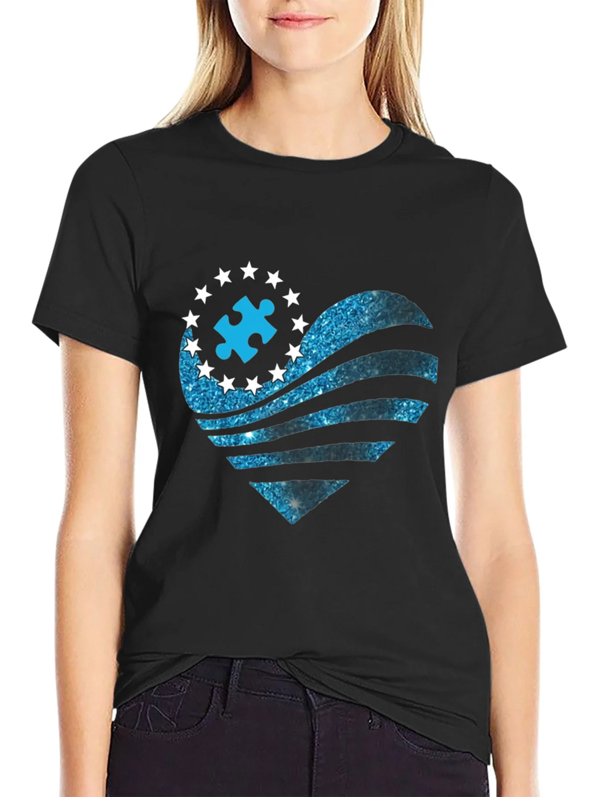 Autism Awareness Heart T-Shirt product image 2