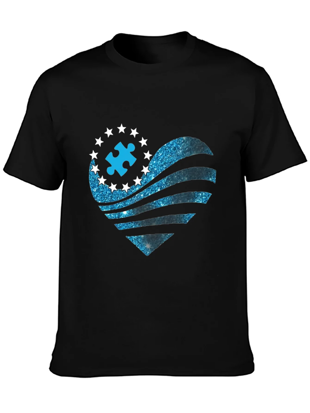 Autism Awareness Heart T-Shirt product image 3