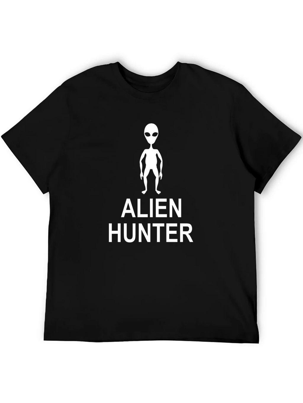 Alien Hunter Graphic Tee - Black Cotton T-Shirt product image 5