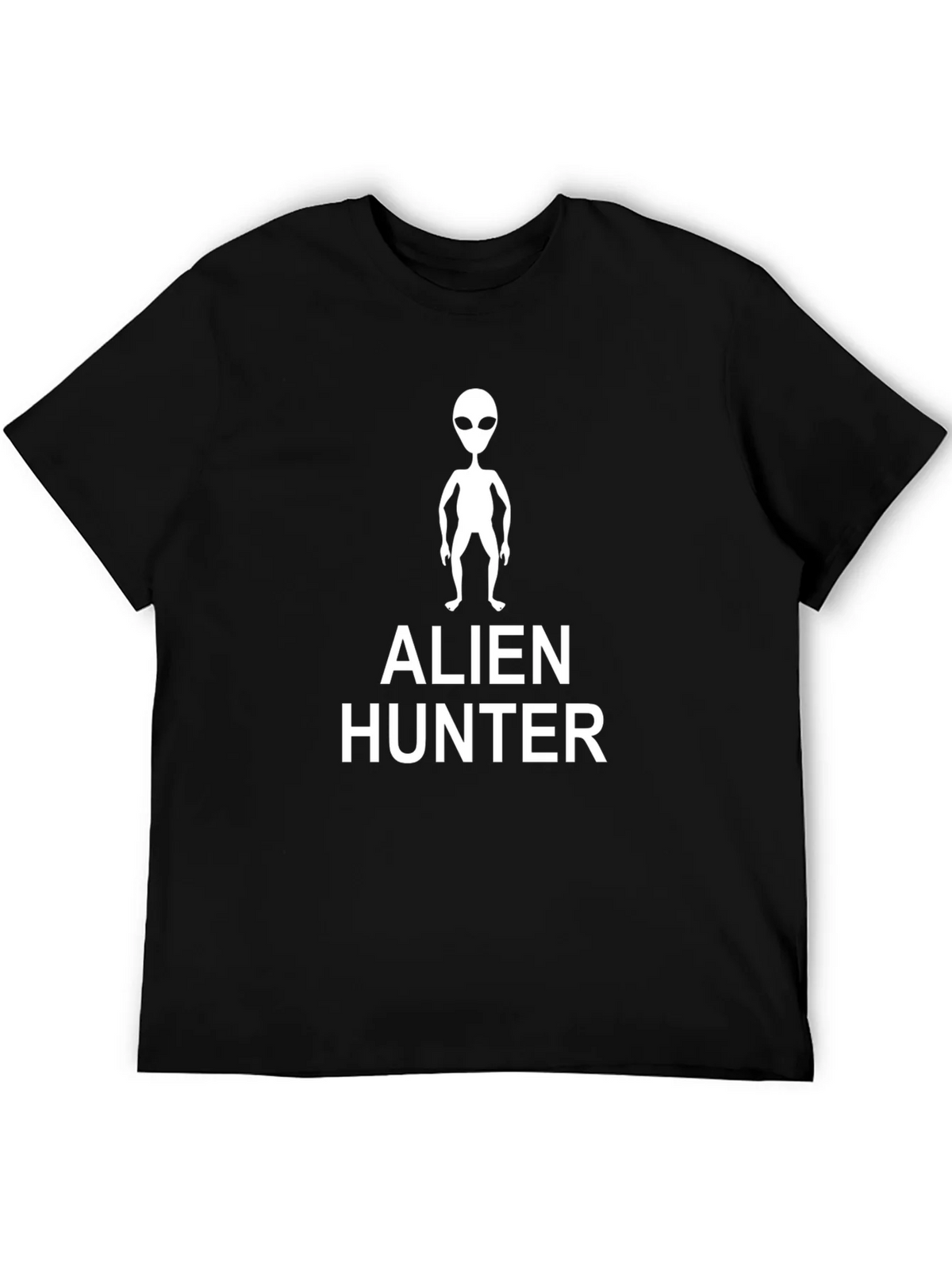 Alien Hunter Graphic Tee - Black Cotton T-Shirt product image 5