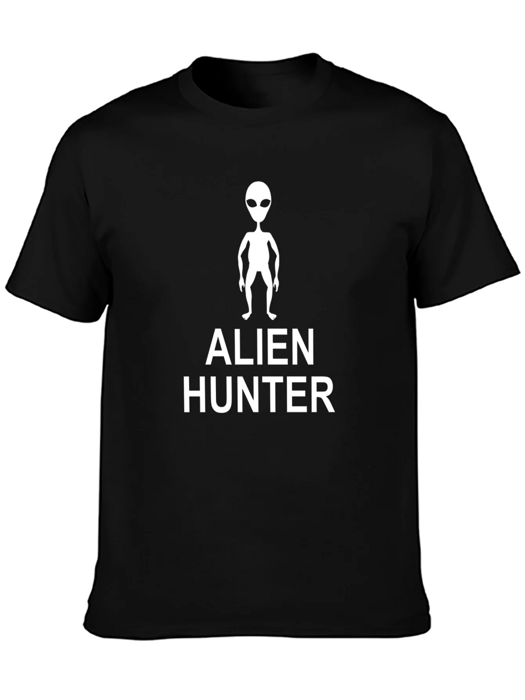 Alien Hunter Graphic Tee - Black Cotton T-Shirt product image 3