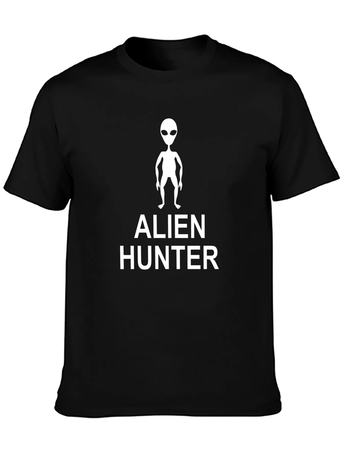 Alien Hunter Graphic Tee - Black Cotton T-Shirt product image 3