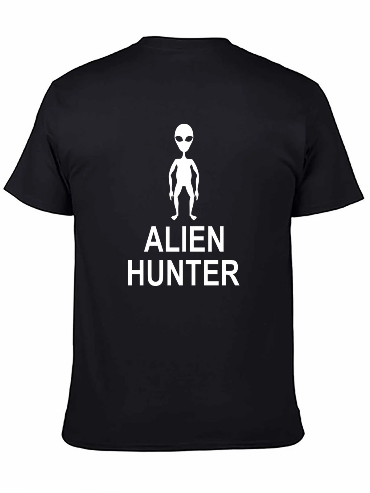 Alien Hunter Graphic Tee - Black Cotton T-Shirt product image 4