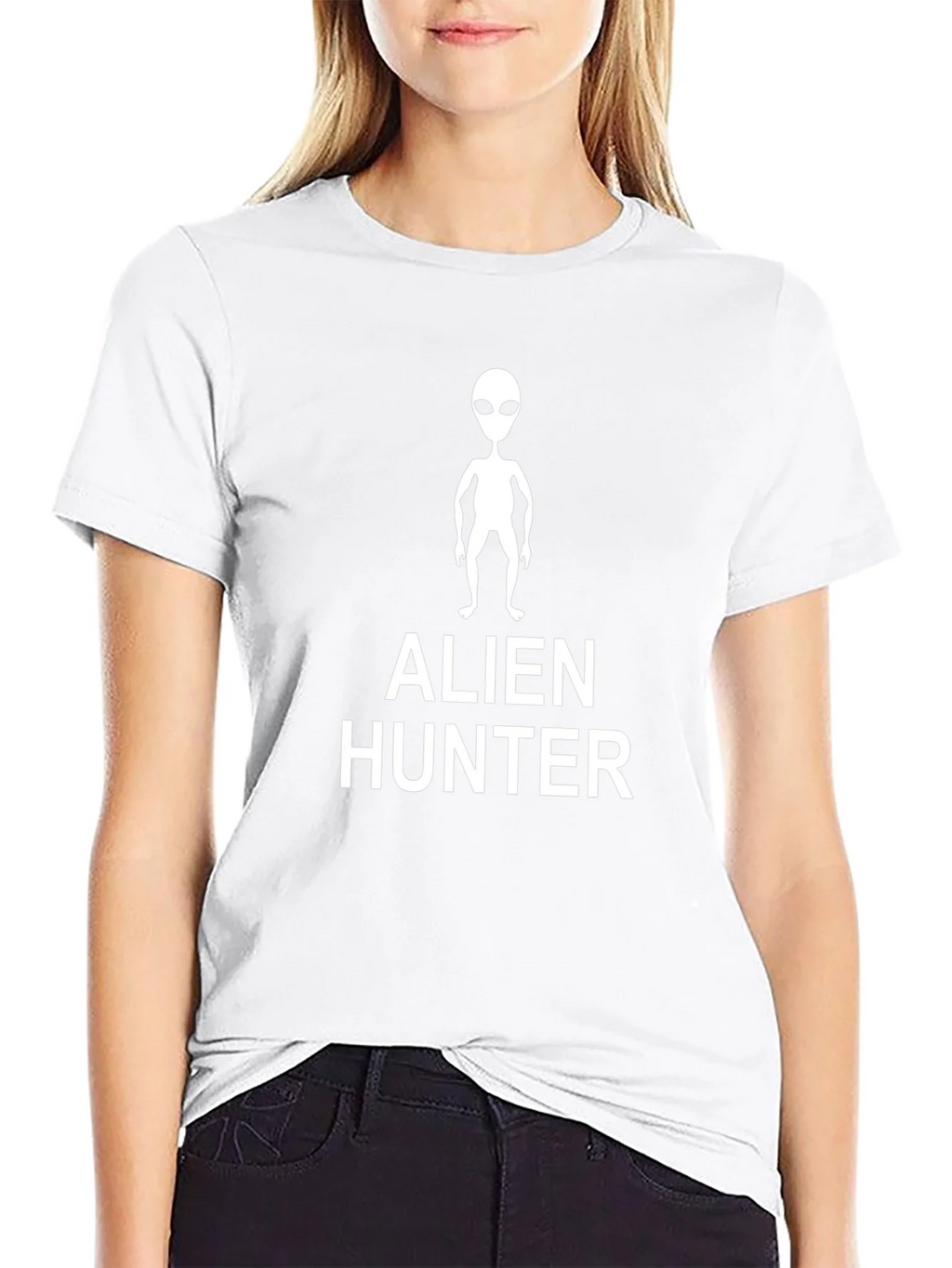Alien Hunter Graphic Tee - Black Cotton T-Shirt product image 8