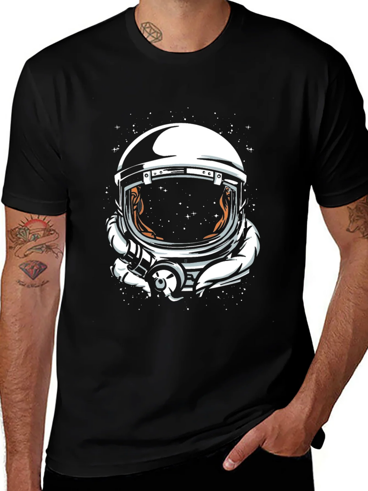 Astronaut Helmet Graphic Tee - Space Explorer T-Shirt product image 1
