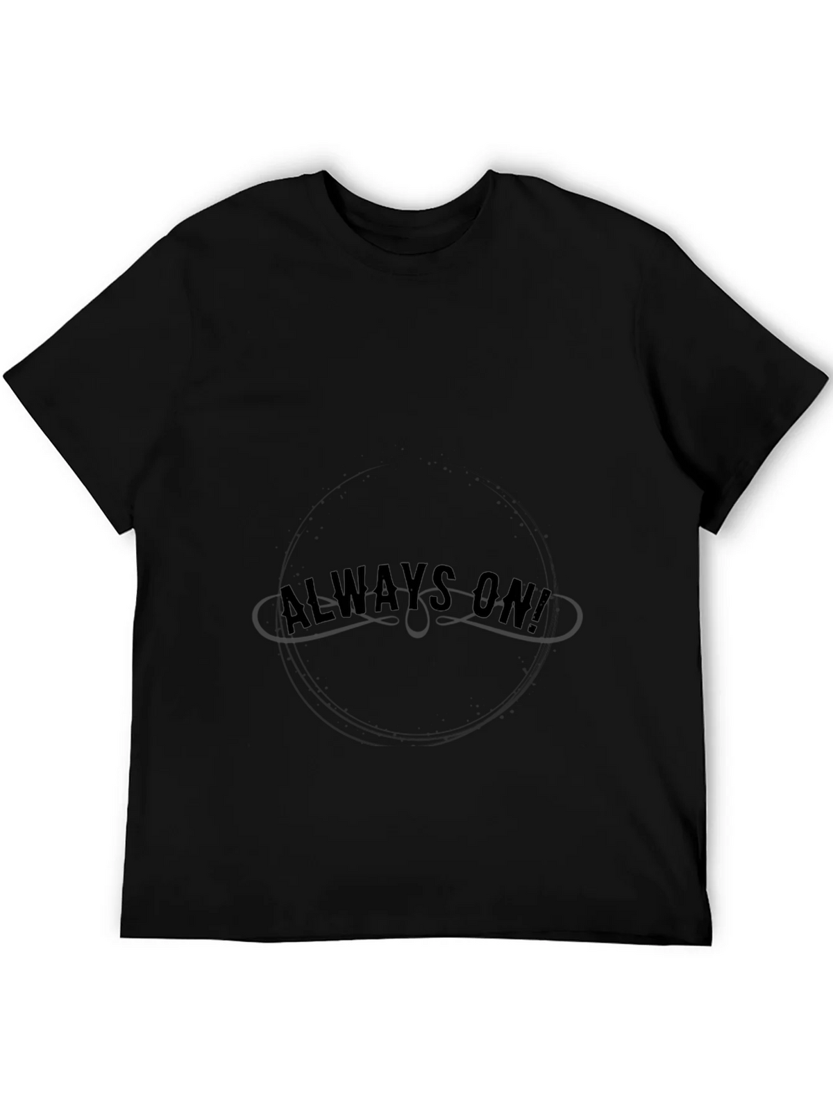 Always On Black Graphic T-Shirt product image 5