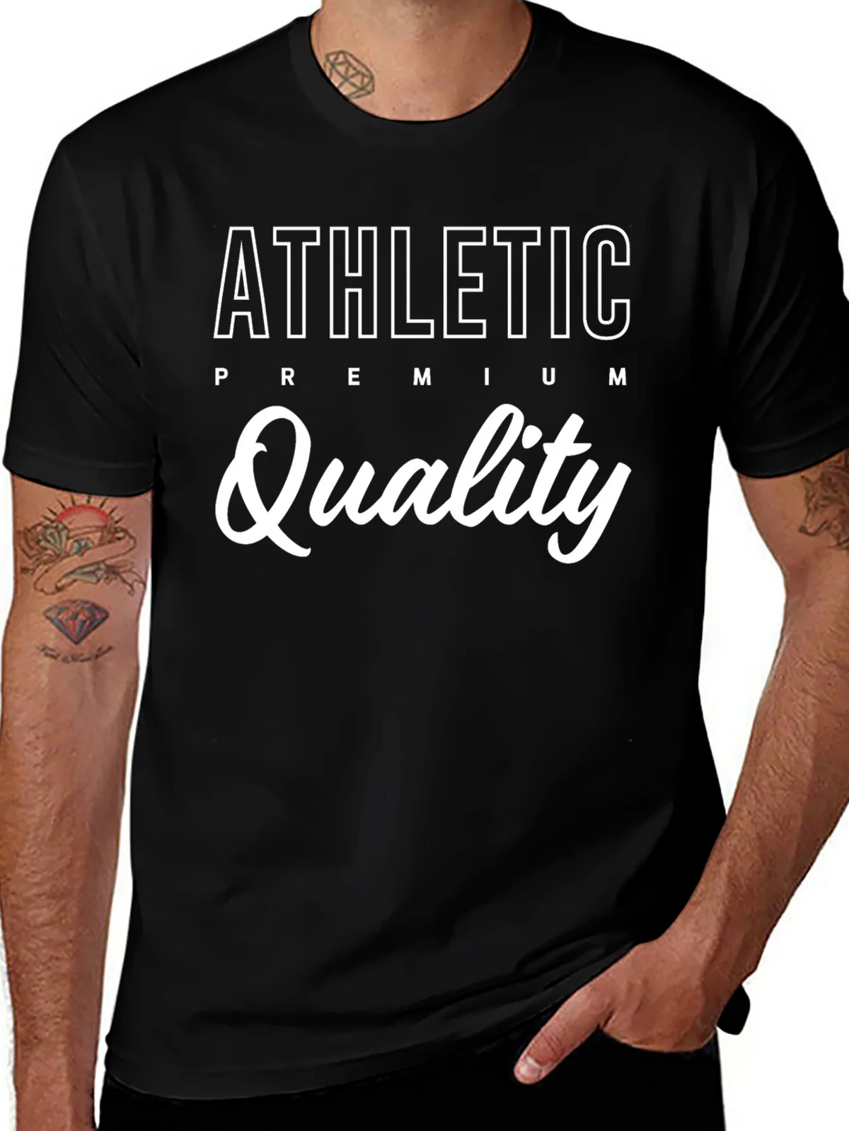 Athletic Premium Quality Black T-Shirt product image 1