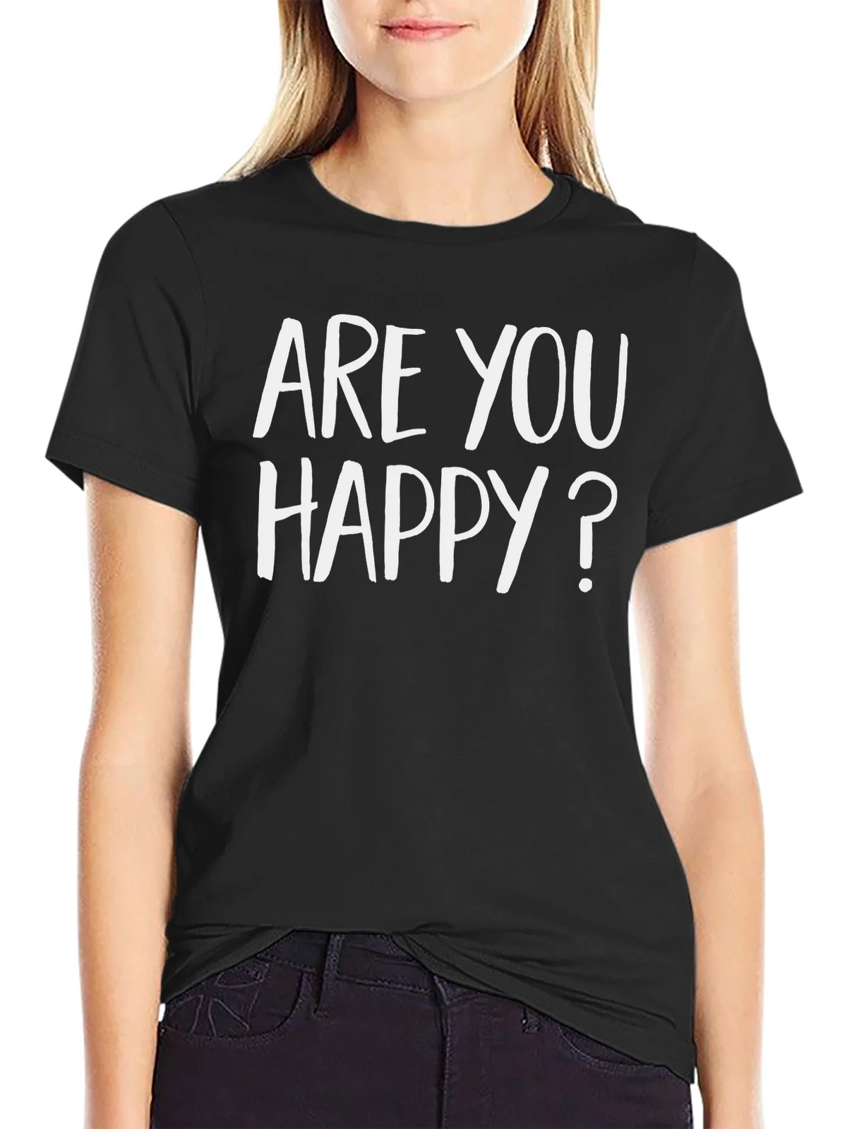 Are You Happy? Graphic Tee - Soft Cotton Blend product image 2