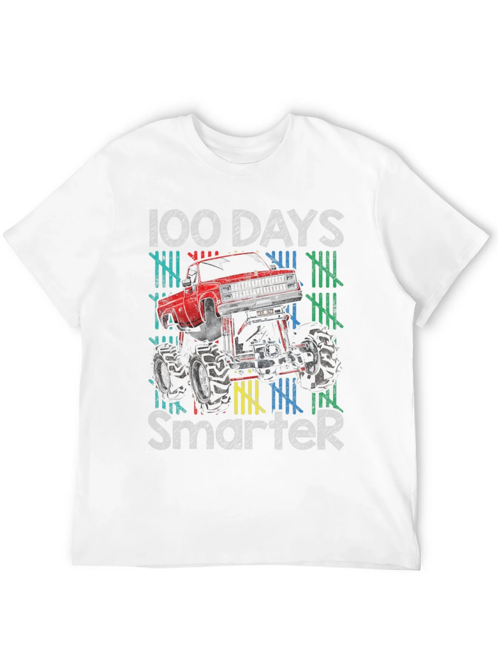 100 Days Smarter Monster Truck T-Shirt product image 11