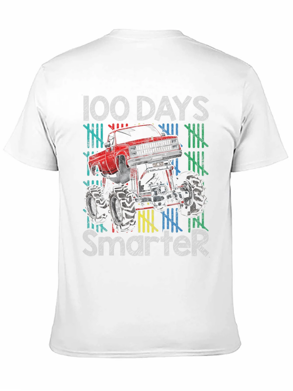 100 Days Smarter Monster Truck T-Shirt product image 10