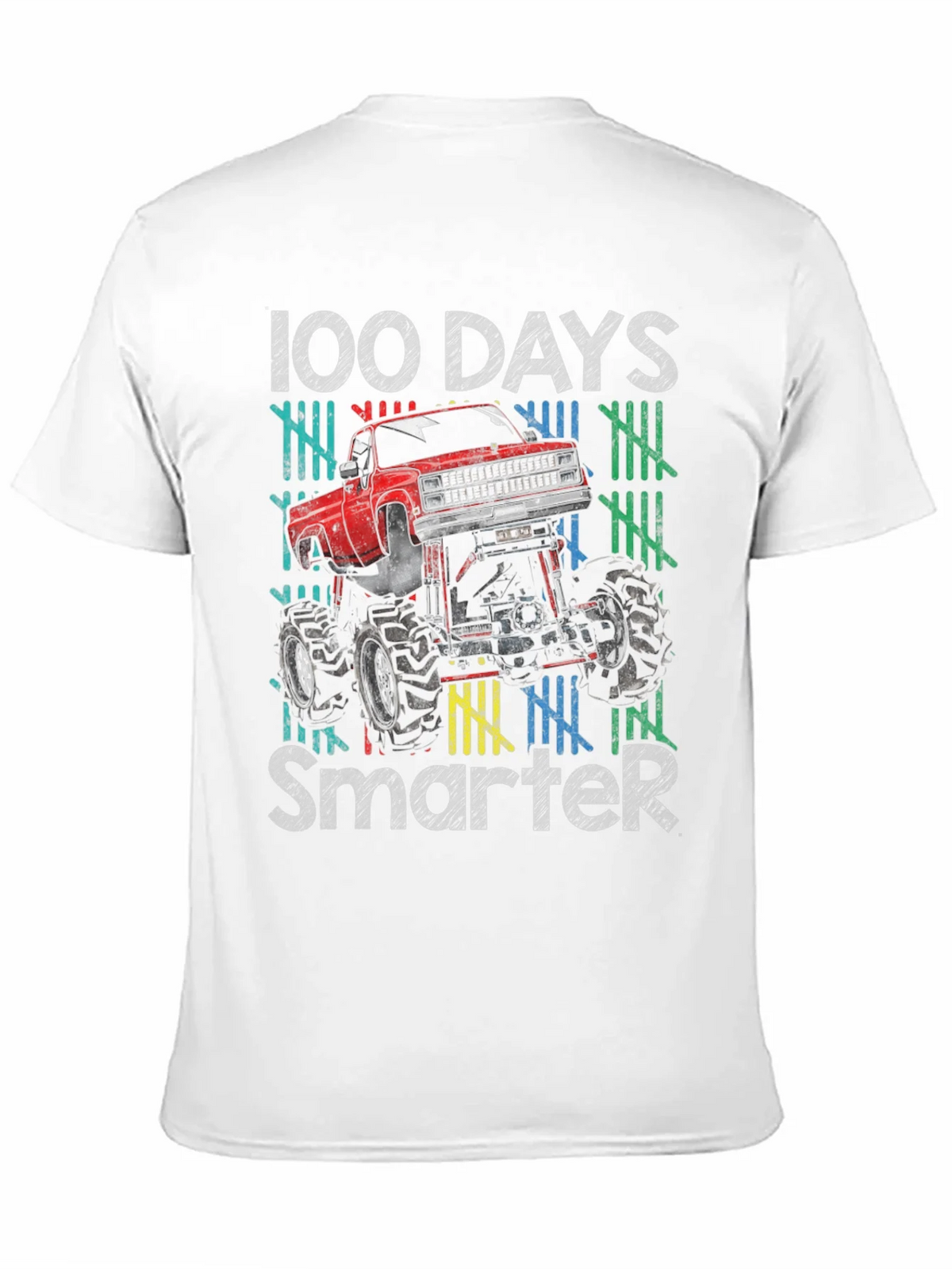 100 Days Smarter Monster Truck T-Shirt product image 10