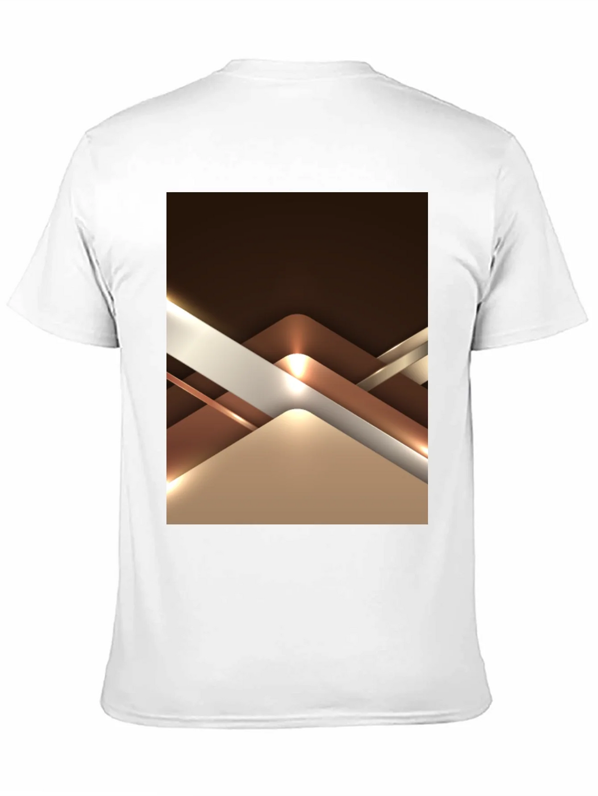 Abstract Geometric Design Graphic Tee - Black product image 10